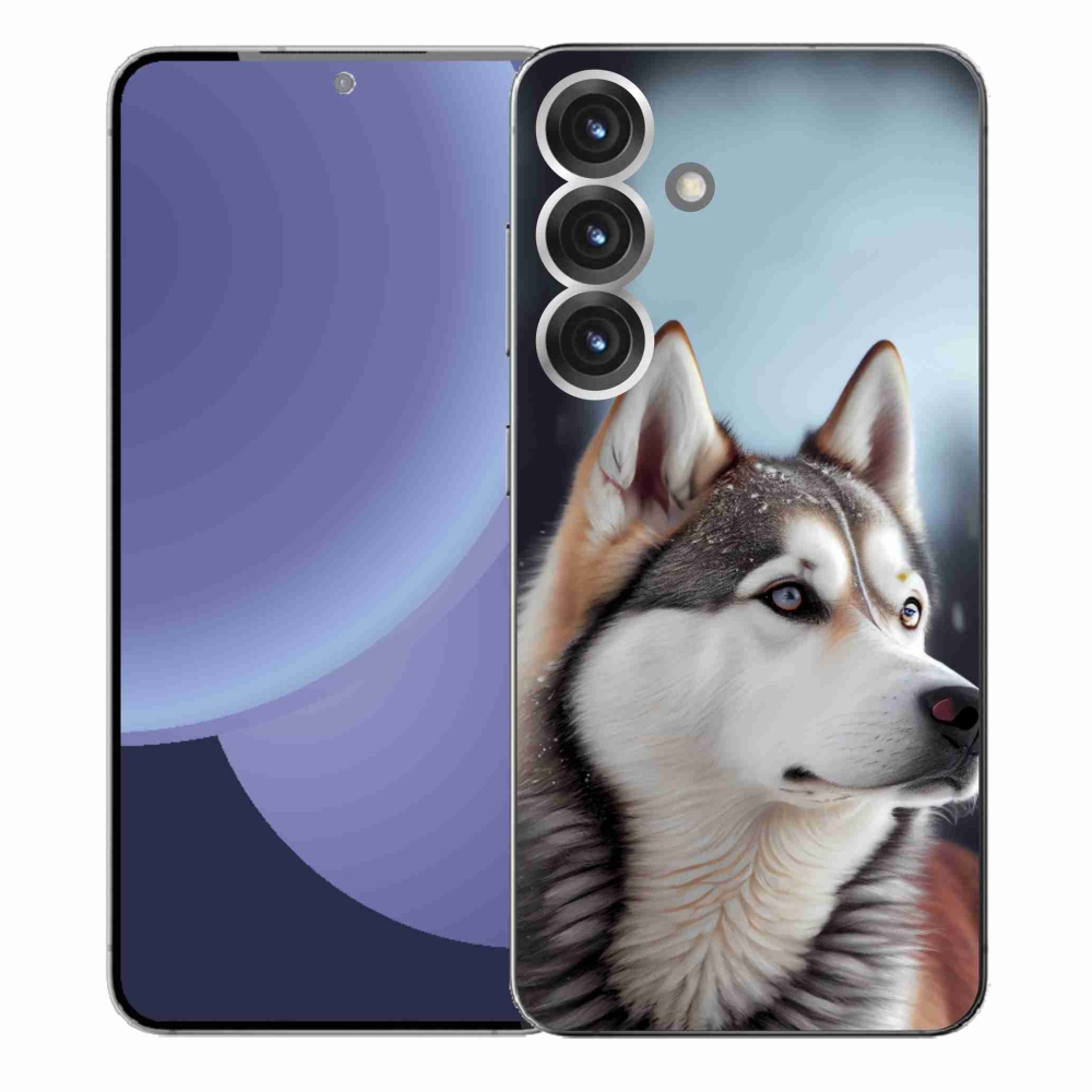 Gelový kryt mmCase na Samsung Galaxy S25+ - sibiřský husky