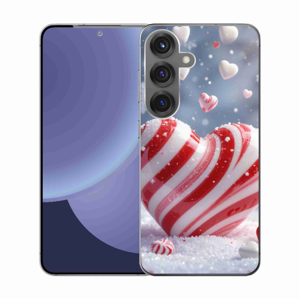 Gelový kryt mmCase na Samsung Galaxy S25 - sladké srdce