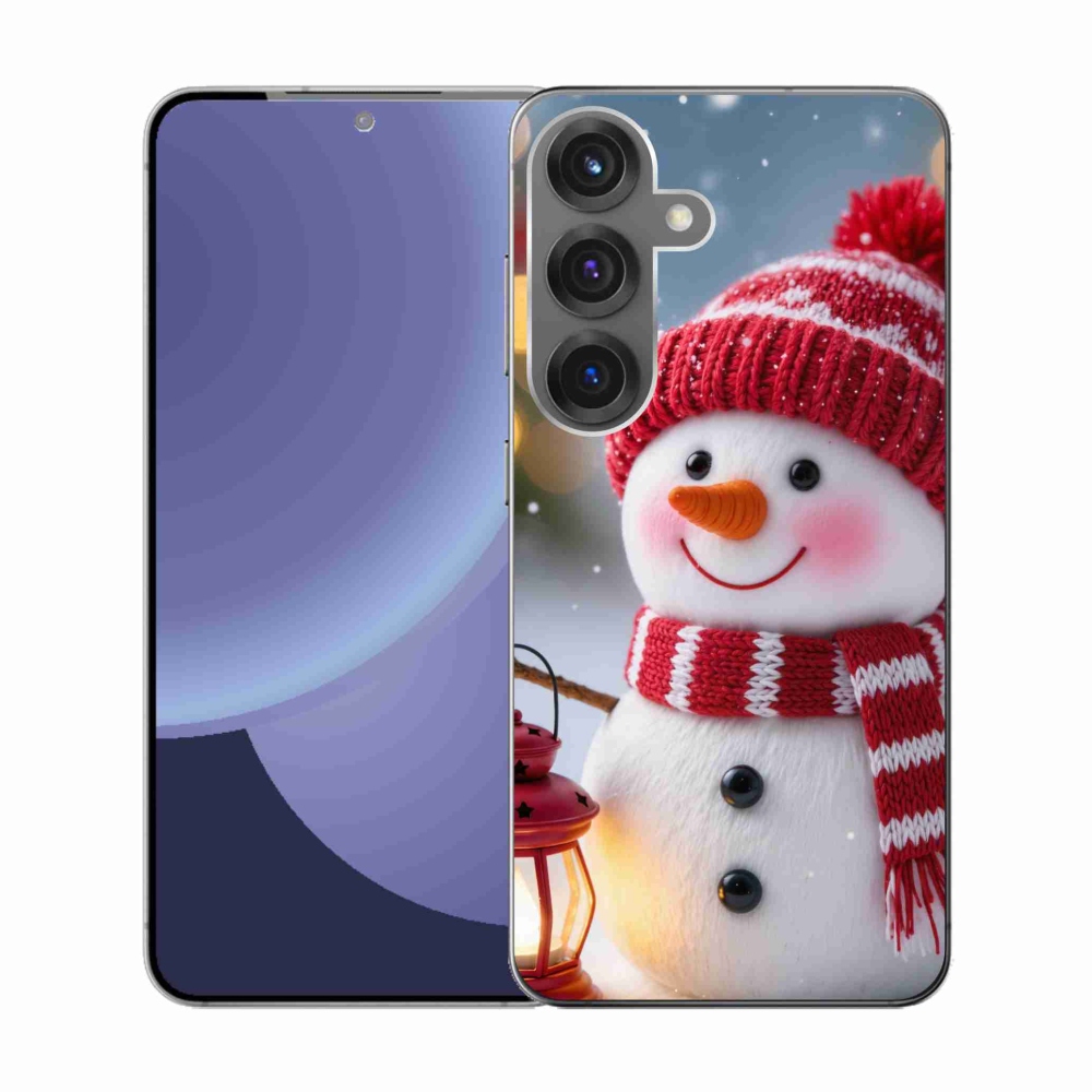 Gelový kryt mmCase na Samsung Galaxy S25 - sněhulák 2