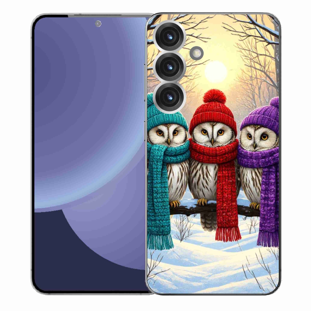 Gelový kryt mmCase na Samsung Galaxy S25+ - soví přátelé