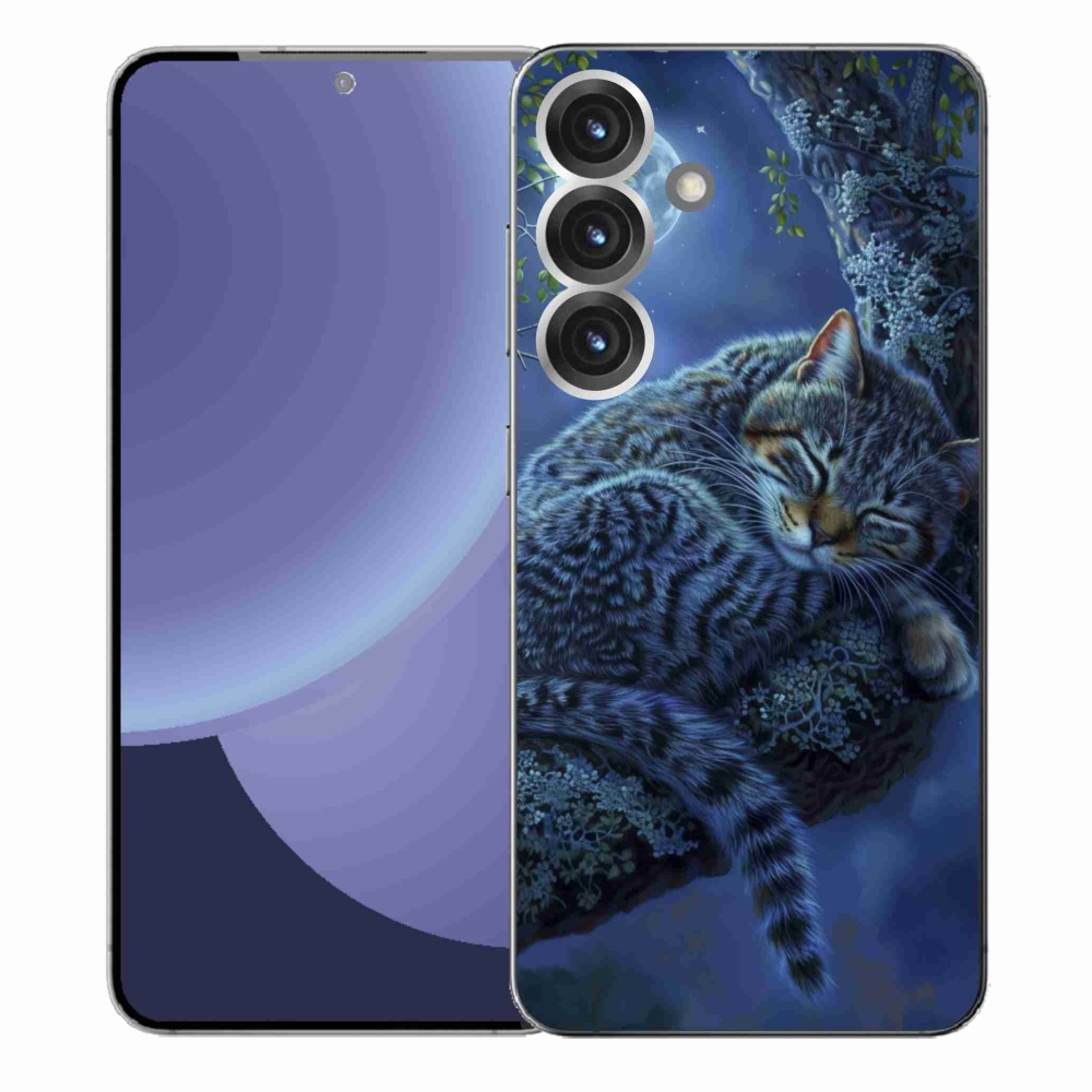 Gelový kryt mmCase na Samsung Galaxy S25+ - spící kočka
