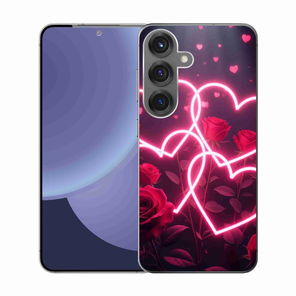 Gelový kryt mmCase na Samsung Galaxy S25 - srdce lásky