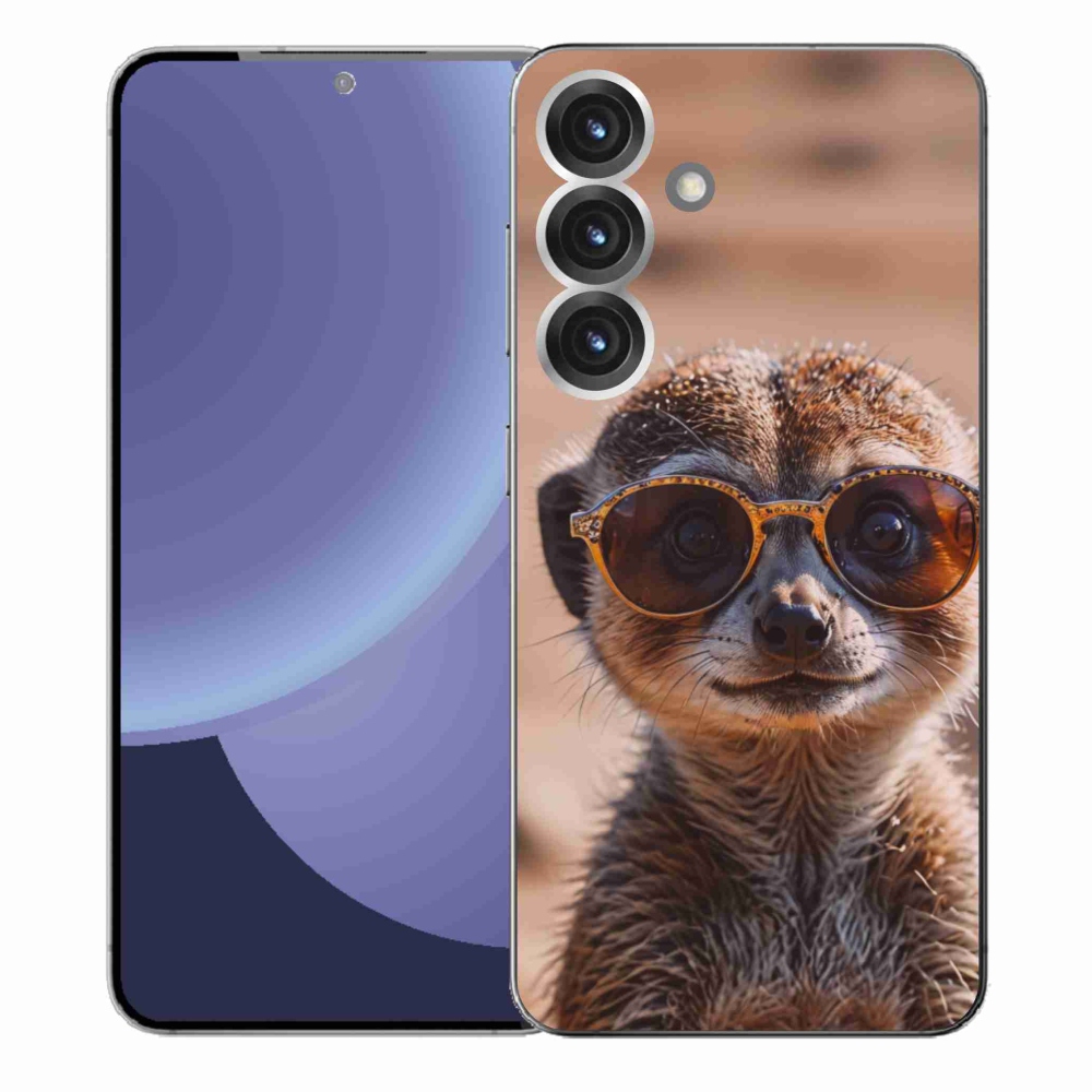 Gelový kryt mmCase na Samsung Galaxy S25+ - stylová surikata