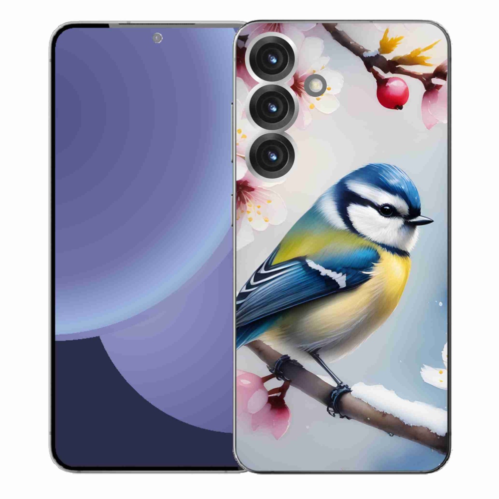 Gelový kryt mmCase na Samsung Galaxy S25+ - sýkorka