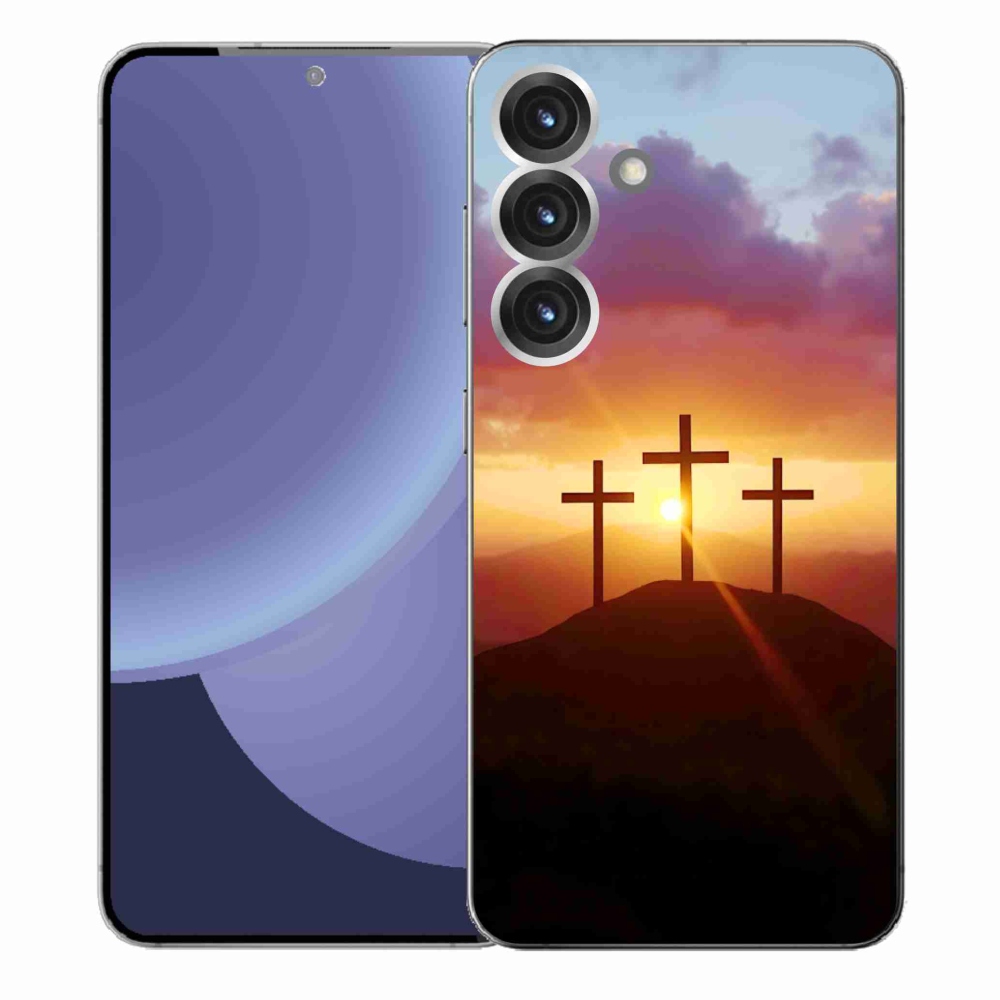 Gelový kryt mmCase na Samsung Galaxy S25+ - tři kříže