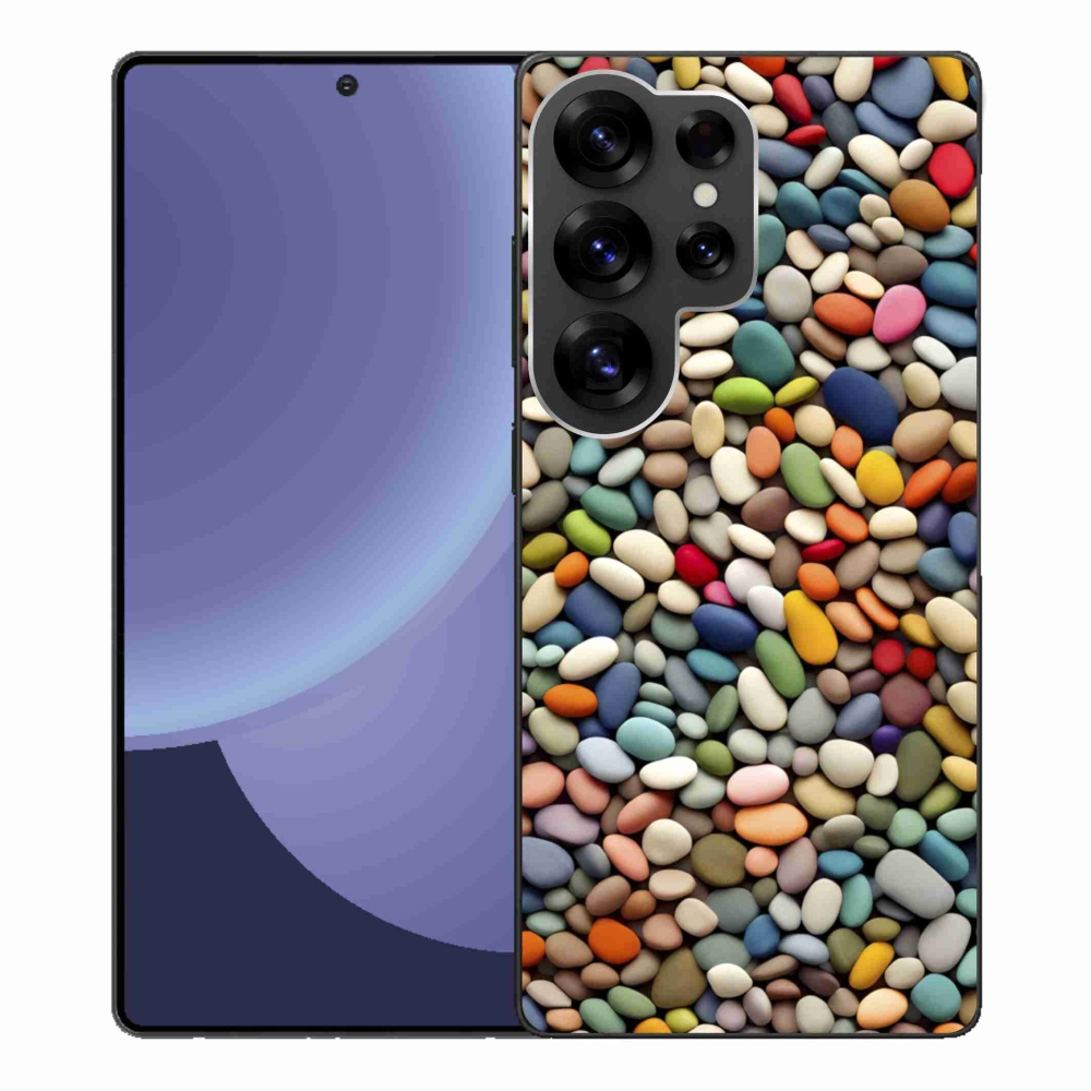 Gelový kryt mmCase na Samsung Galaxy S25 Ultra - barevné kamínky 2