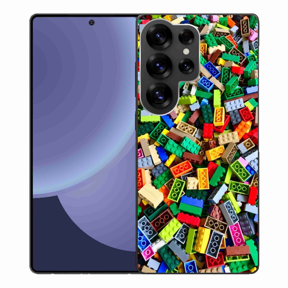 Gelový kryt mmCase na Samsung Galaxy S25 Ultra - barevné stavební kostky