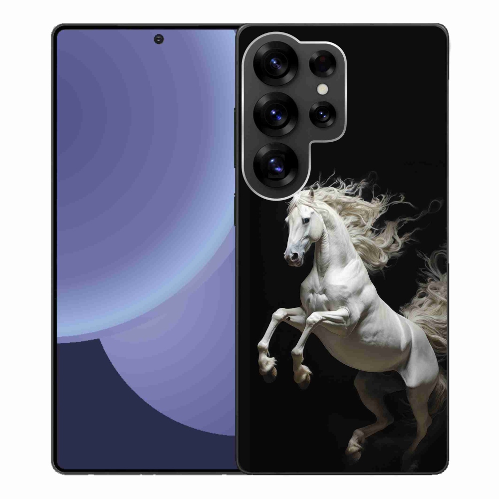 Gelový kryt mmCase na Samsung Galaxy S25 Ultra - bílý kůň 4