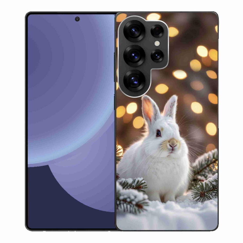 Gelový kryt mmCase na Samsung Galaxy S25 Ultra - bílý zajíc