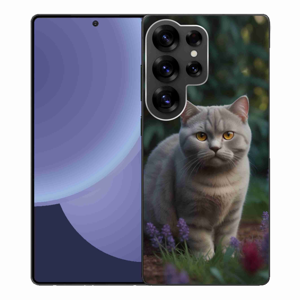 Gelový kryt mmCase na Samsung Galaxy S25 Ultra - britská kočka