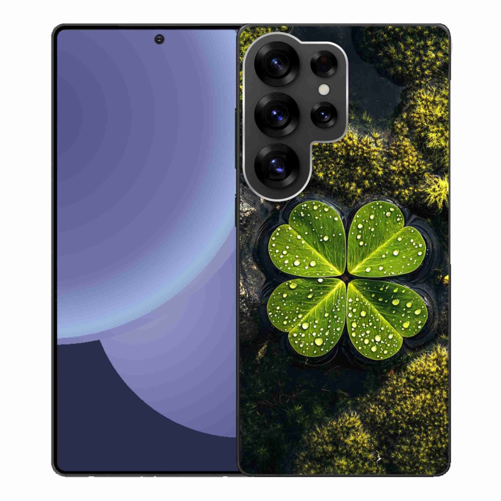 Gelový kryt mmCase na Samsung Galaxy S25 Ultra - čtyřlístek