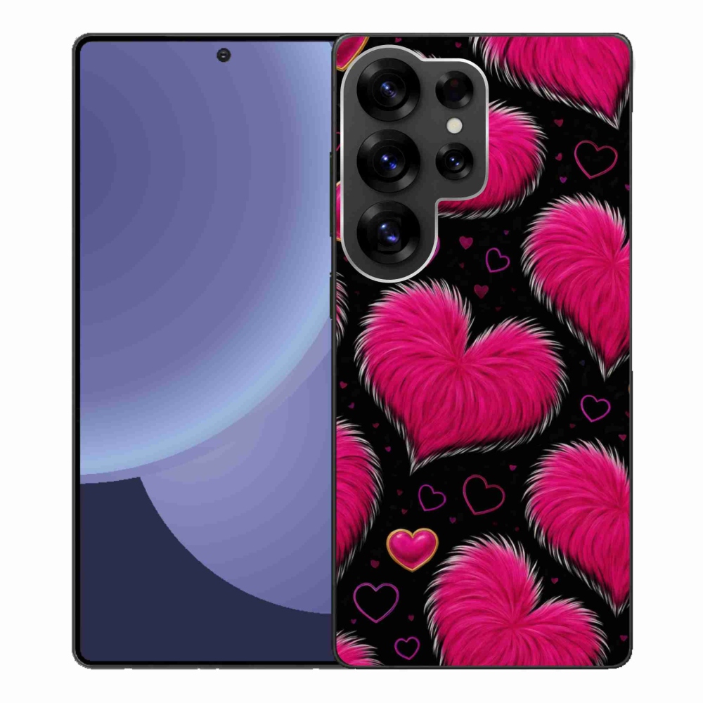 Gelový kryt mmCase na Samsung Galaxy S25 Ultra - hebká srdce