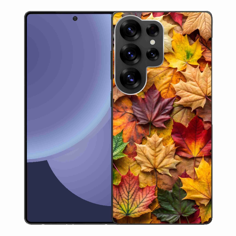 Gelový kryt mmCase na Samsung Galaxy S25 Ultra - javorové listy 2