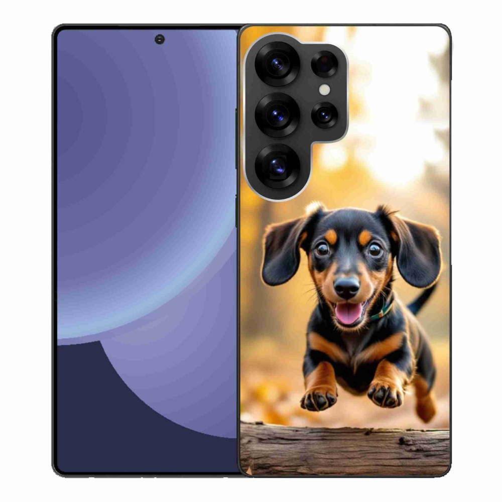 Gelový kryt mmCase na Samsung Galaxy S25 Ultra - jezevčík 2