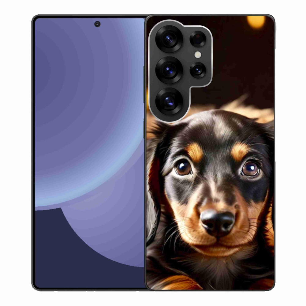 Gelový kryt mmCase na Samsung Galaxy S25 Ultra - jezevčík