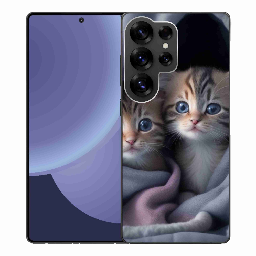 Gelový kryt mmCase na Samsung Galaxy S25 Ultra - kočičí duo 2