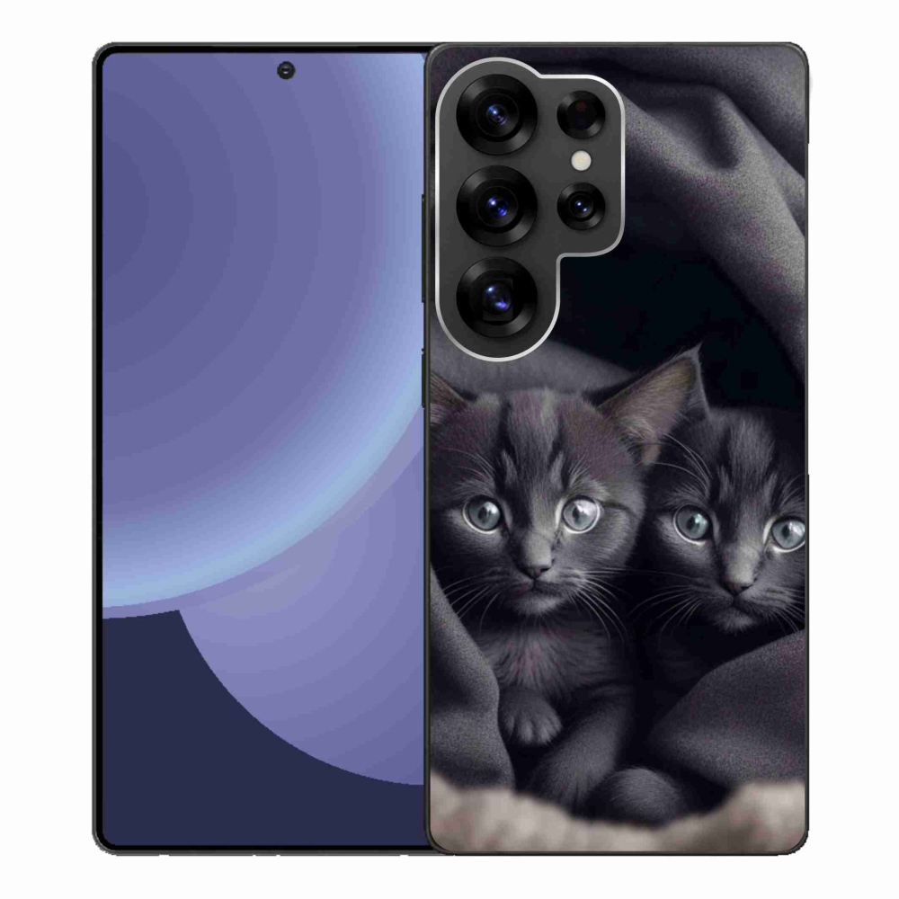 Gelový kryt mmCase na Samsung Galaxy S25 Ultra - kočičí duo