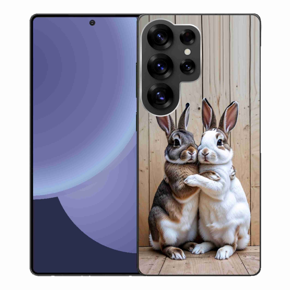 Gelový kryt mmCase na Samsung Galaxy S25 Ultra - králičí pár