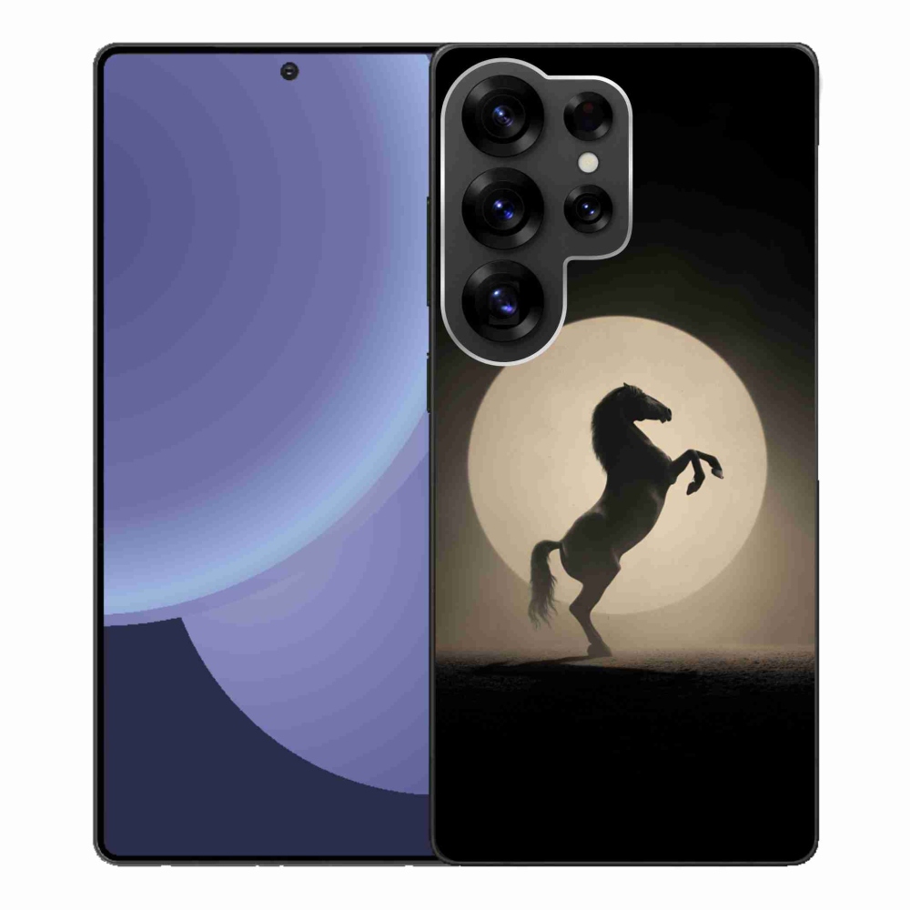 Gelový kryt mmCase na Samsung Galaxy S25 Ultra - kůň v siluetě