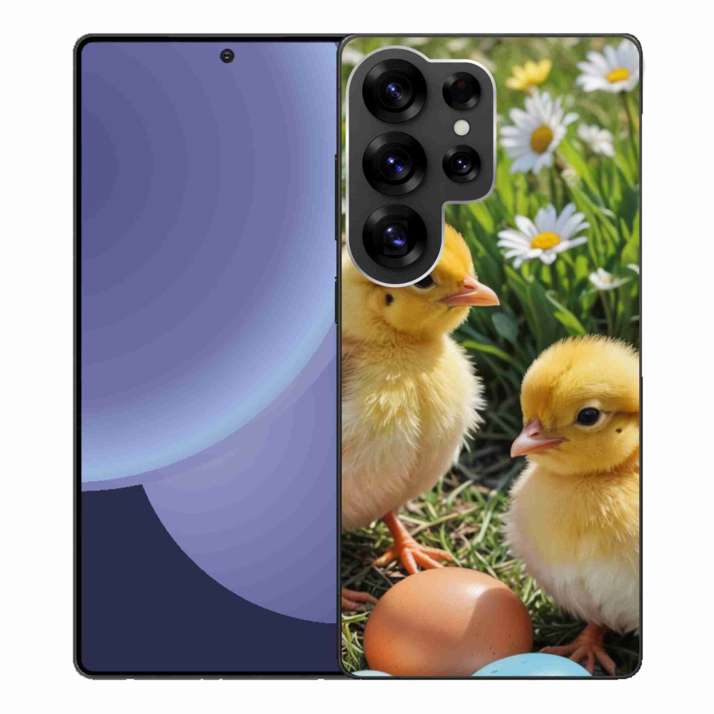 Gelový kryt mmCase na Samsung Galaxy S25 Ultra - kuřátka