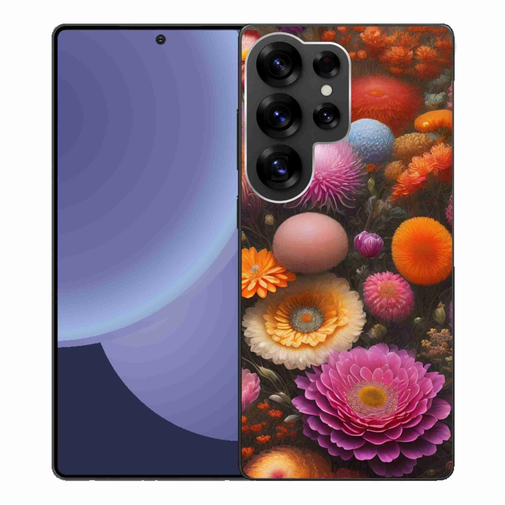 Gelový kryt mmCase na Samsung Galaxy S25 Ultra - květinová kompozice