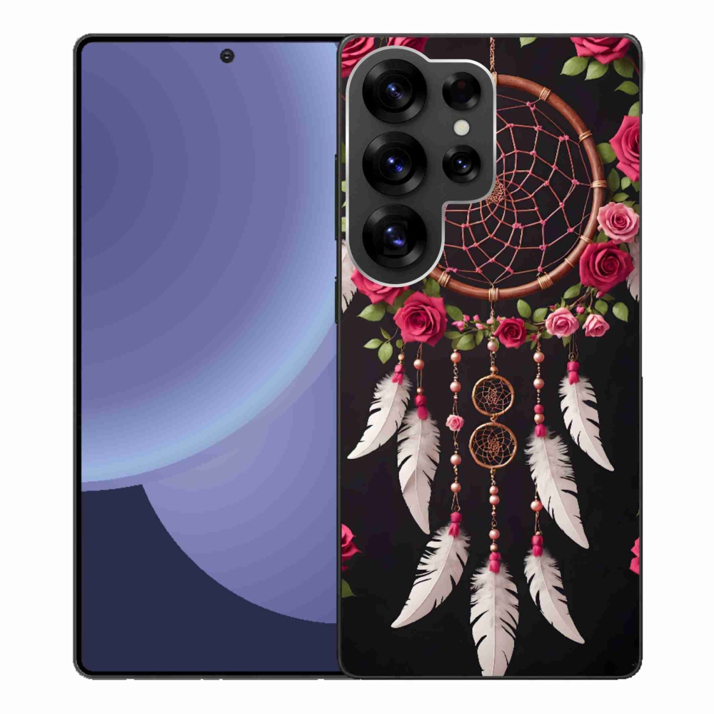 Gelový kryt mmCase na Samsung Galaxy S25 Ultra - lapač snů s růžemi