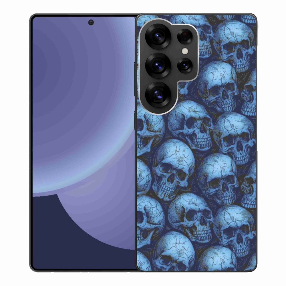 Gelový kryt mmCase na Samsung Galaxy S25 Ultra - lebky
