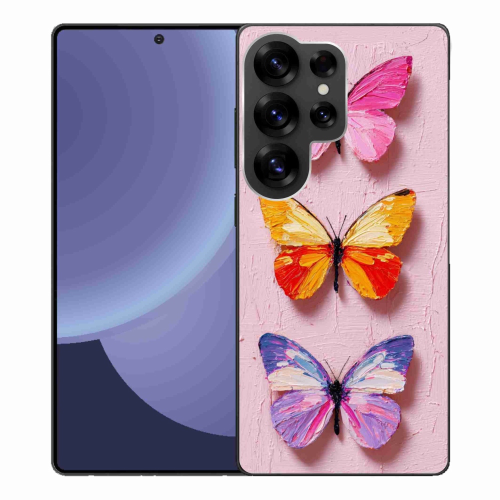 Gelový kryt mmCase na Samsung Galaxy S25 Ultra - motýlí trojice