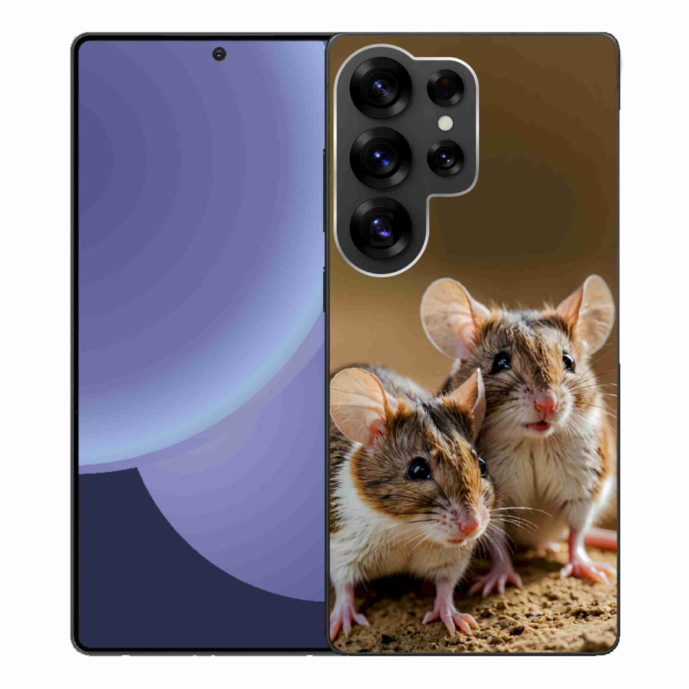 Gelový kryt mmCase na Samsung Galaxy S25 Ultra - myší duo