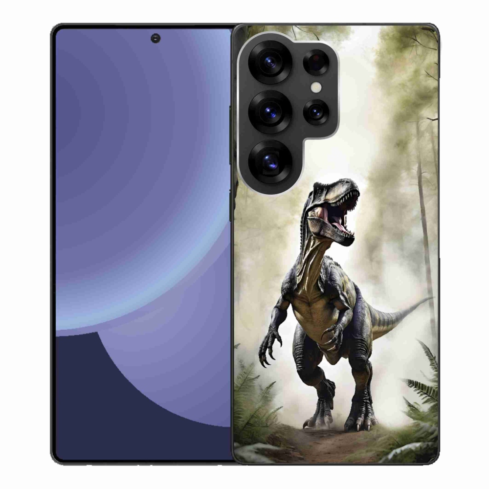Gelový kryt mmCase na Samsung Galaxy S25 Ultra - naštvaný T-Rex