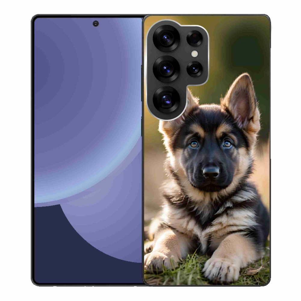 Gelový kryt mmCase na Samsung Galaxy S25 Ultra - německý ovčák v přírodě