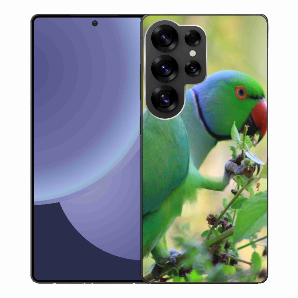 Gelový kryt mmCase na Samsung Galaxy S25 Ultra - papoušek alexandr