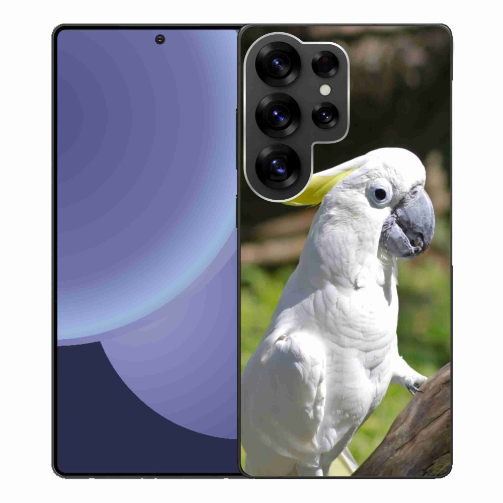 Gelový kryt mmCase na Samsung Galaxy S25 Ultra - papoušek kakadu 2