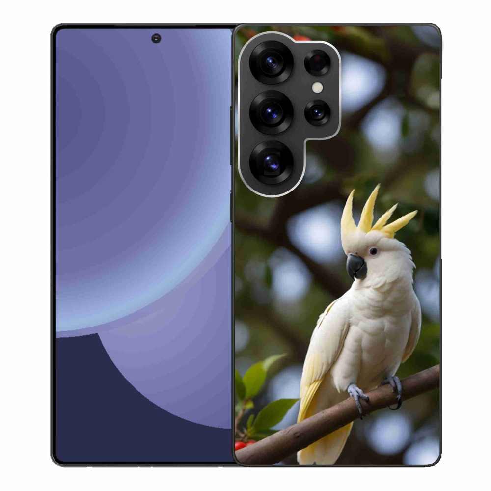 Gelový kryt mmCase na Samsung Galaxy S25 Ultra - papoušek kakadu 3