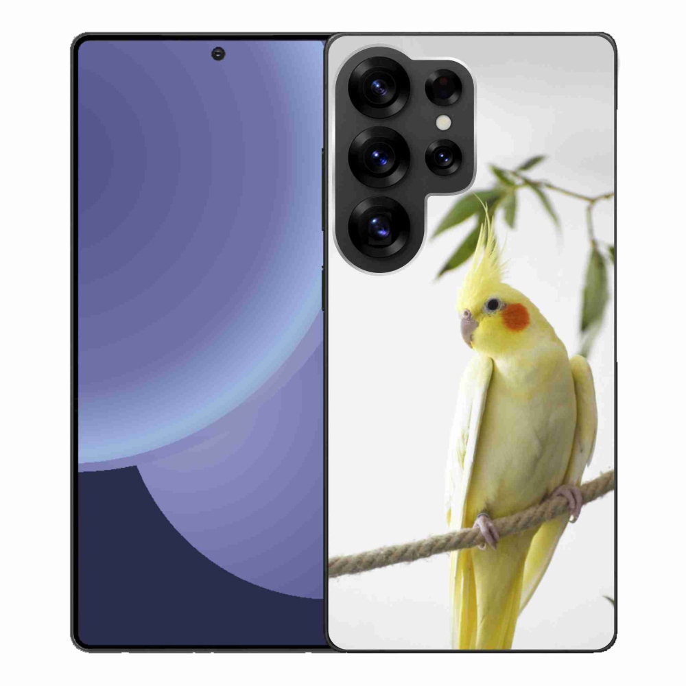 Gelový kryt mmCase na Samsung Galaxy S25 Ultra - papoušek korela chocholatá