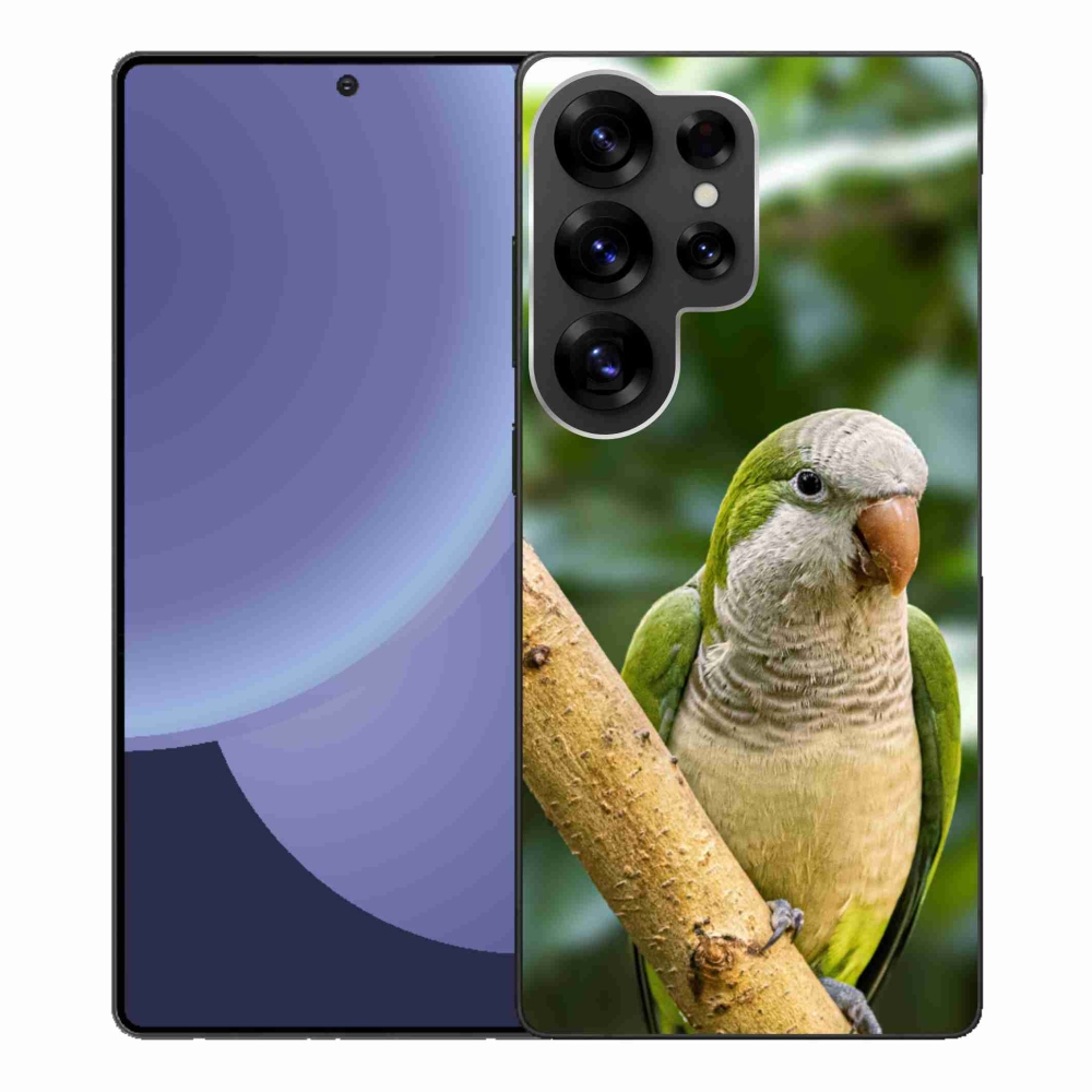 Gelový kryt mmCase na Samsung Galaxy S25 Ultra - papoušek mníšek