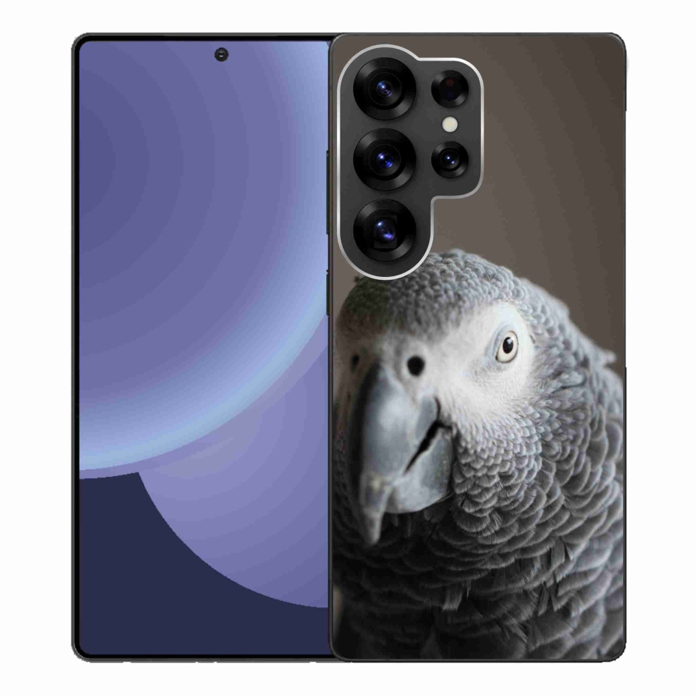 Gelový kryt mmCase na Samsung Galaxy S25 Ultra - papoušek žako 2