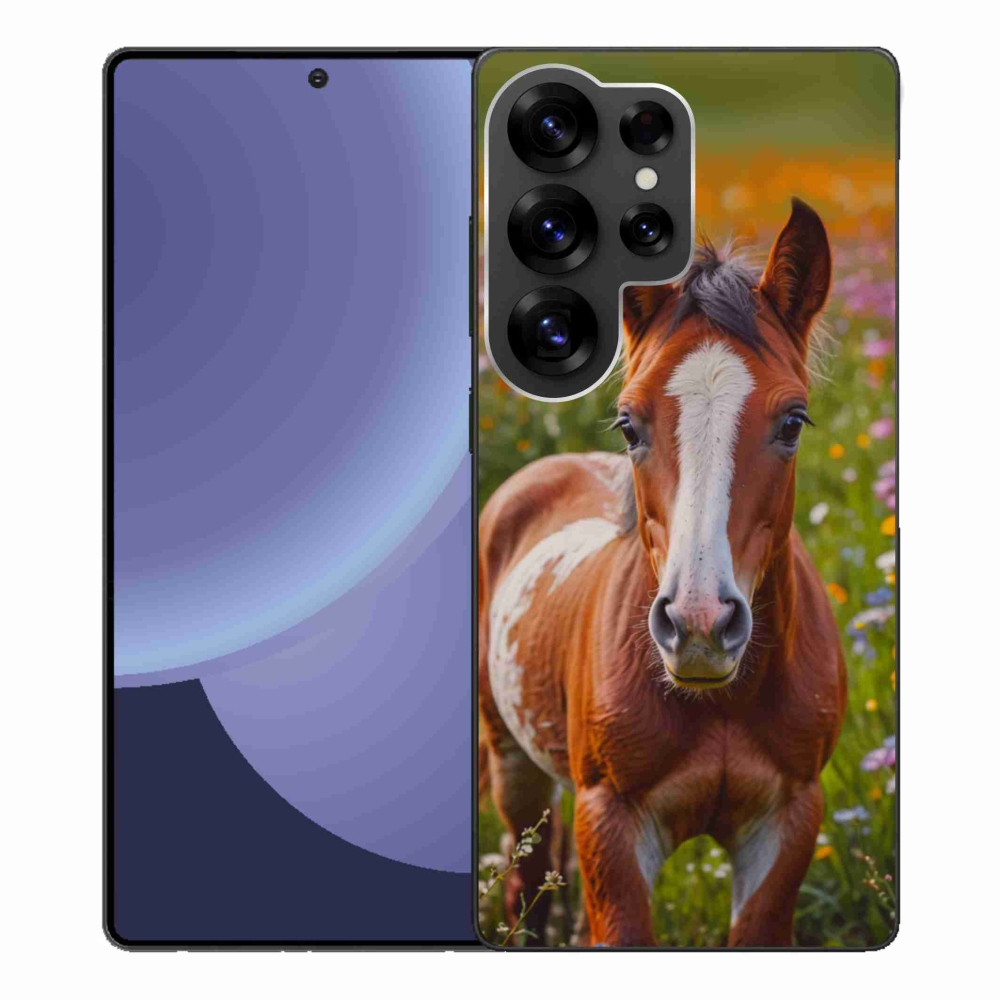 Gelový kryt mmCase na Samsung Galaxy S25 Ultra - roztomilé hříbě