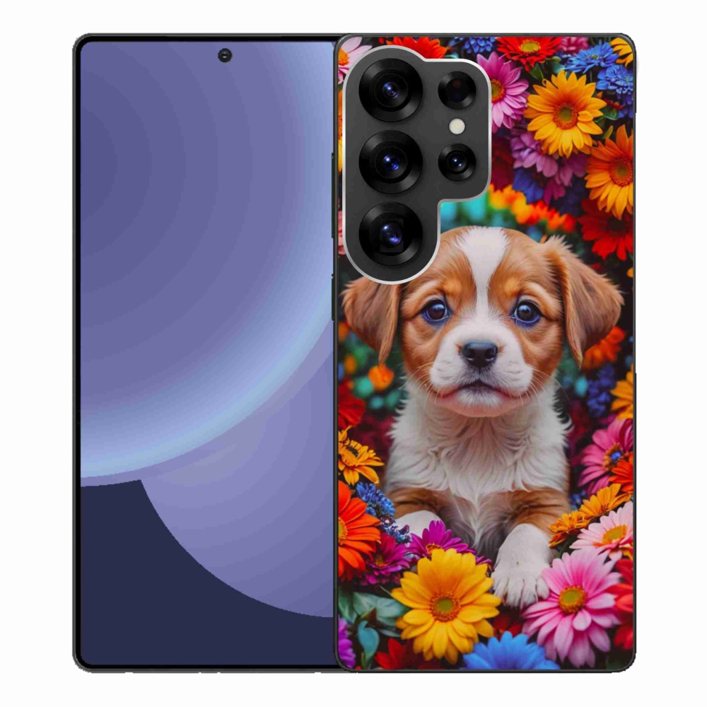 Gelový kryt mmCase na Samsung Galaxy S25 Ultra - roztomilé štěně