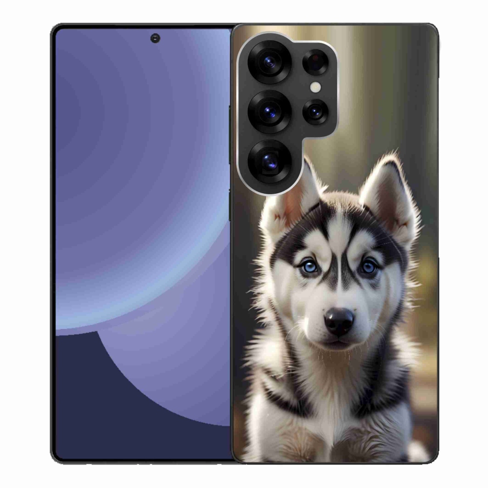 Gelový kryt mmCase na Samsung Galaxy S25 Ultra - roztomilý sibiřský husky