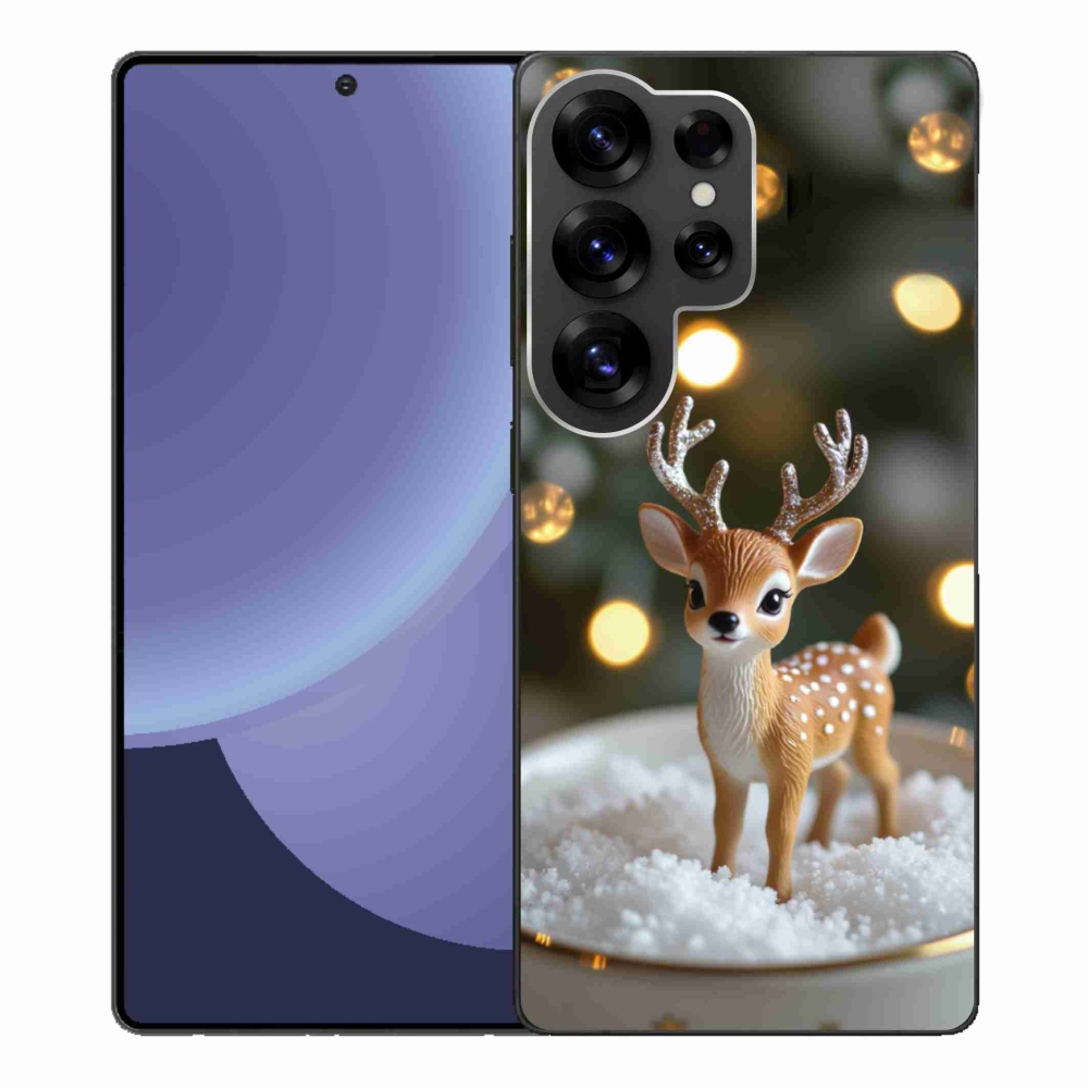 Gelový kryt mmCase na Samsung Galaxy S25 Ultra - roztomilý vánoční jelen