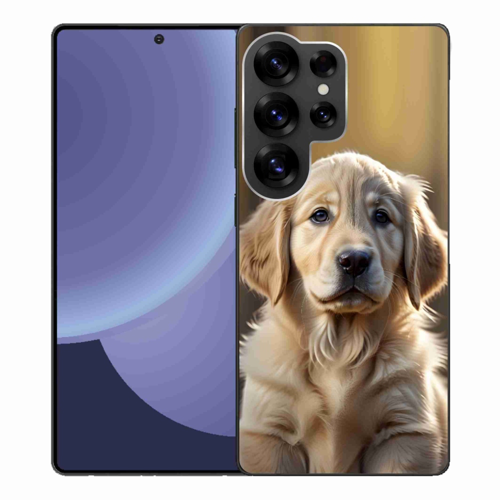 Gelový kryt mmCase na Samsung Galaxy S25 Ultra - roztomilý zlatý retrívr