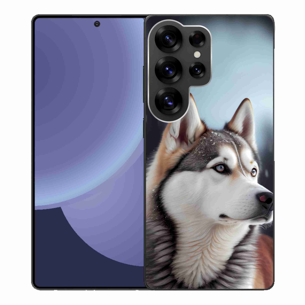 Gelový kryt mmCase na Samsung Galaxy S25 Ultra - sibiřský husky