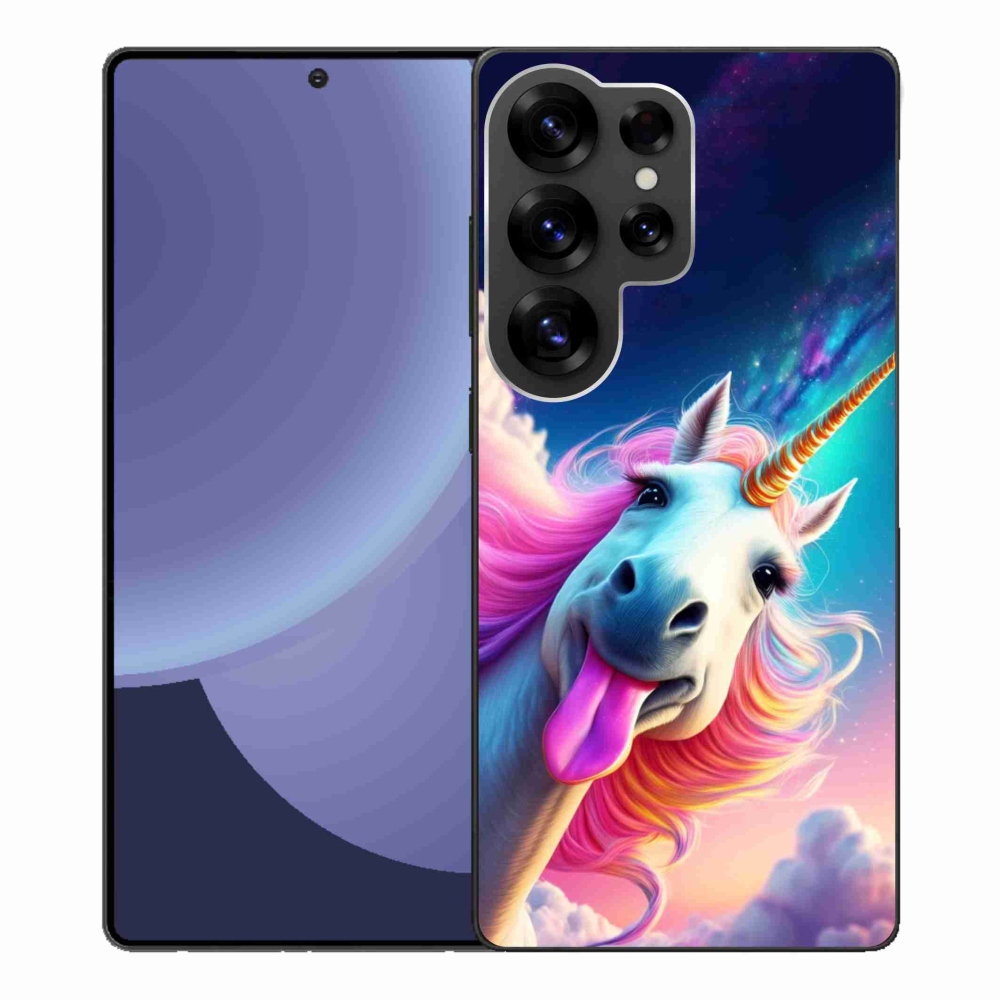 Gelový kryt mmCase na Samsung Galaxy S25 Ultra - šílený jednorožec