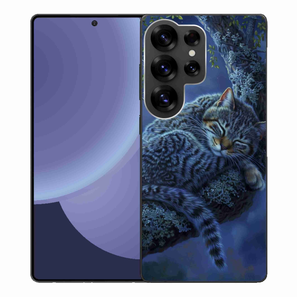Gelový kryt mmCase na Samsung Galaxy S25 Ultra - spící kočka