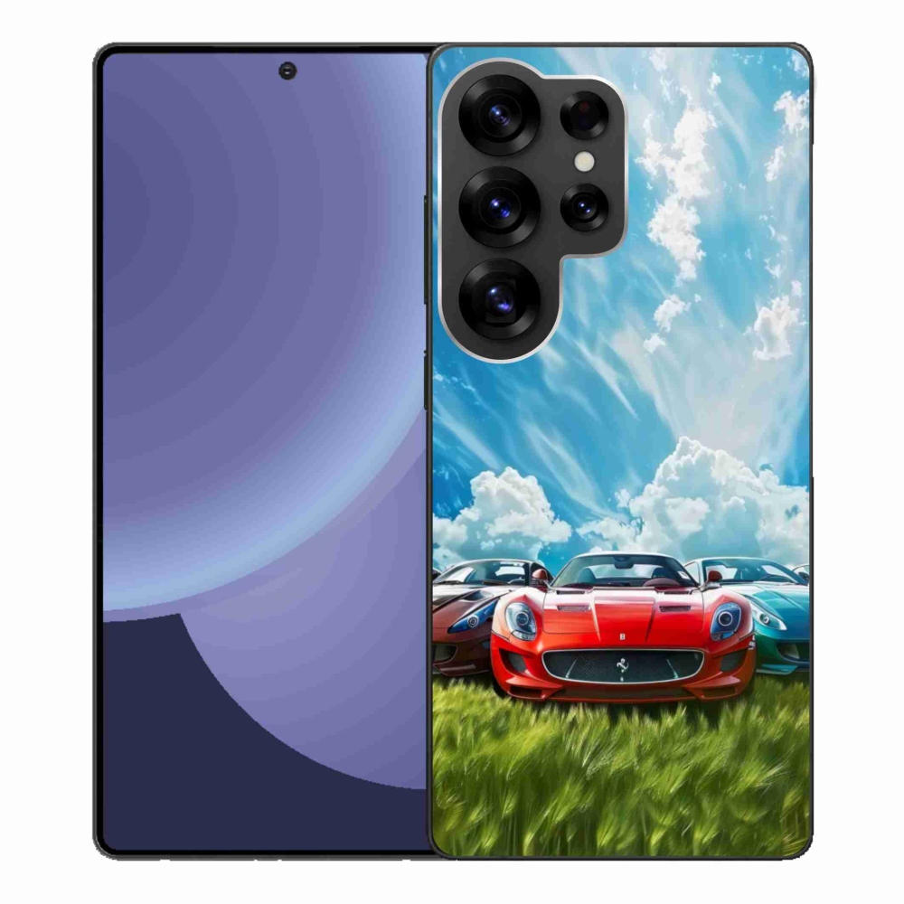 Gelový kryt mmCase na Samsung Galaxy S25 Ultra - sportovní vozy