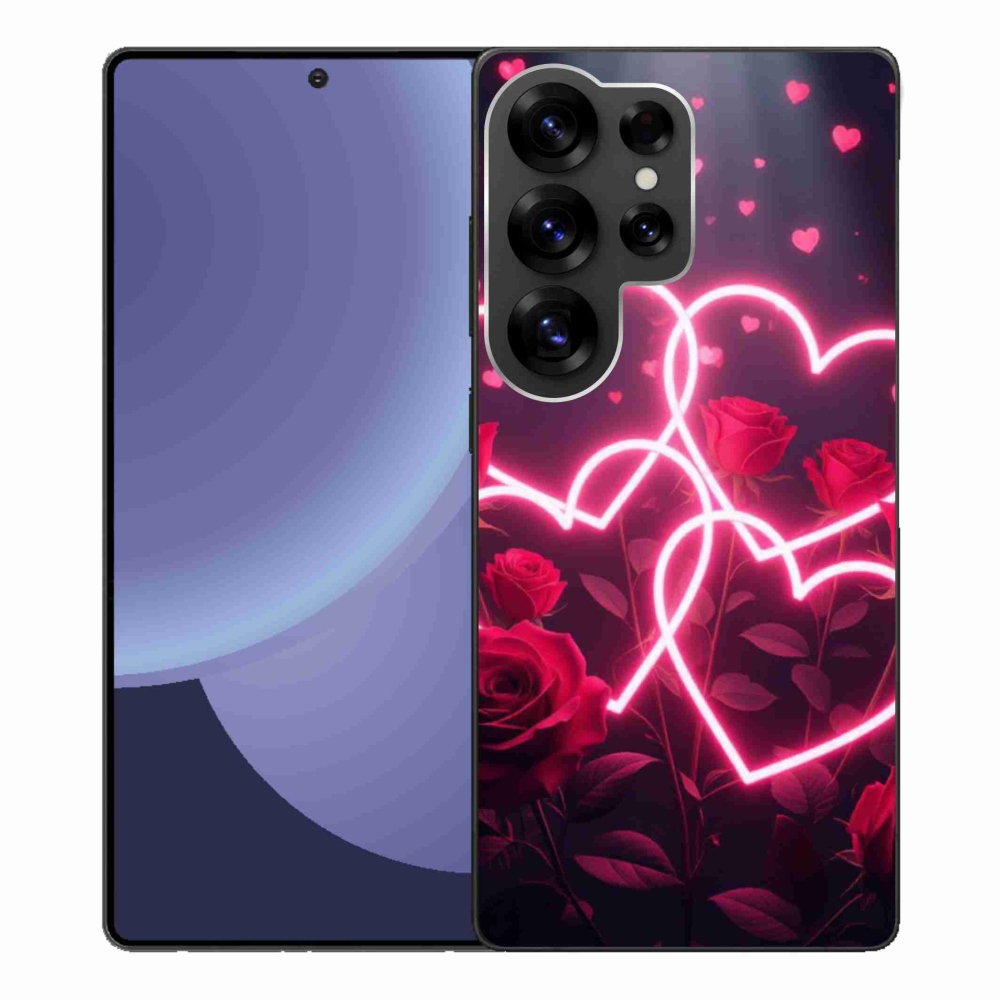 Gelový kryt mmCase na Samsung Galaxy S25 Ultra - srdce lásky