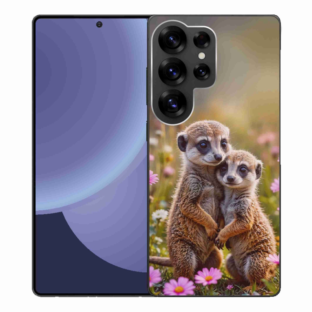 Gelový kryt mmCase na Samsung Galaxy S25 Ultra - surikatí duo