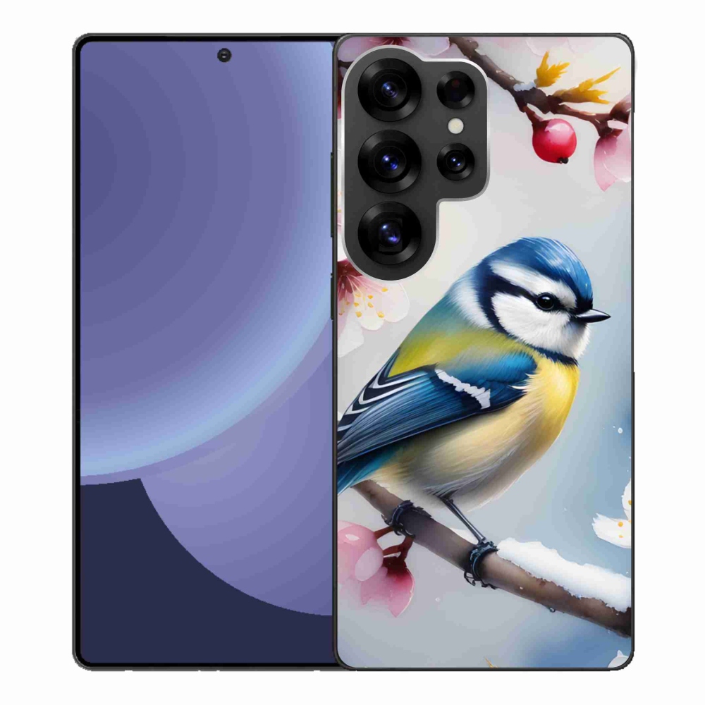 Gelový kryt mmCase na Samsung Galaxy S25 Ultra - sýkorka