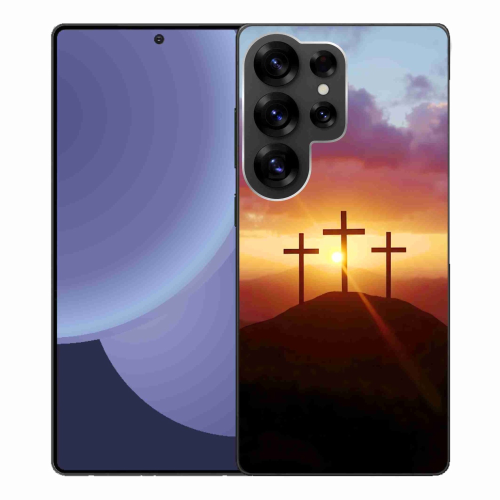 Gelový kryt mmCase na Samsung Galaxy S25 Ultra - tři kříže